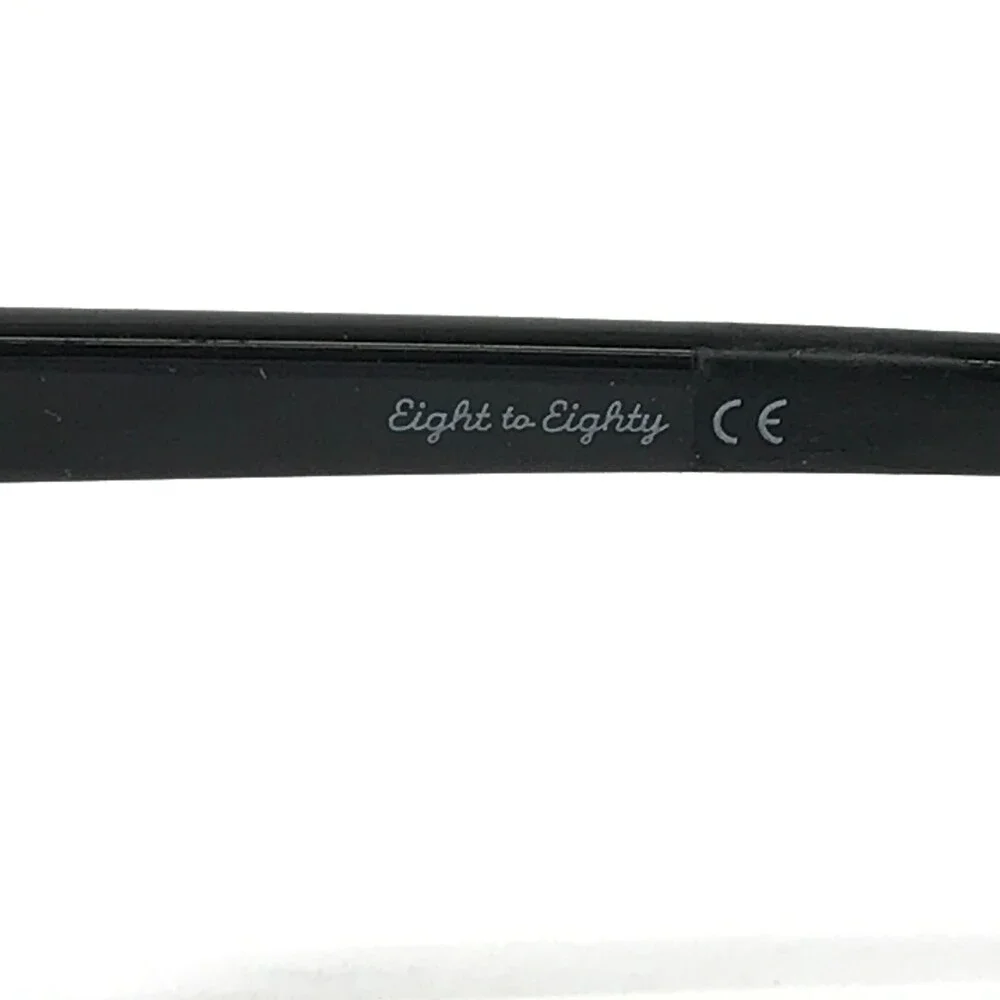 Eight to Eighty Eyeglasses Frames BUSTER BLACK/GOLD Square Full Rim 51-21-145